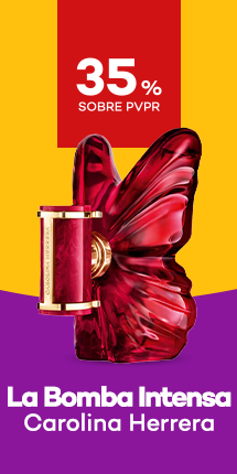 Novidades La Bomba Intensa da marca Carolina Herrera com destaque promocional de 35% obre pre&ccedil;o de Venda ao P&uacute;blico Recomendado